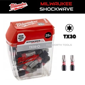 Milwaukee Shockwave Torx T30 Schraubendreher-Bit-Set 25 TX30 25 mm Schlagschrauber-Bits - Bild 1 von 13