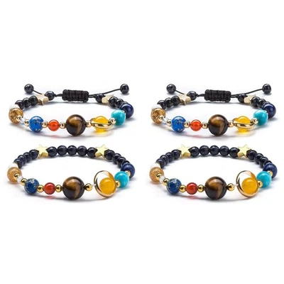 Frauen Mädchen Sonnensystem Armband  Galaxy der Acht Planeten Wäch4747 - Bild 1 von 4