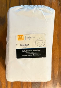 Neu mit Etikett Mainstay Bettrock maßgeschneidert, weiß, Full/Queen in Originaltasche - Bild 1 von 4