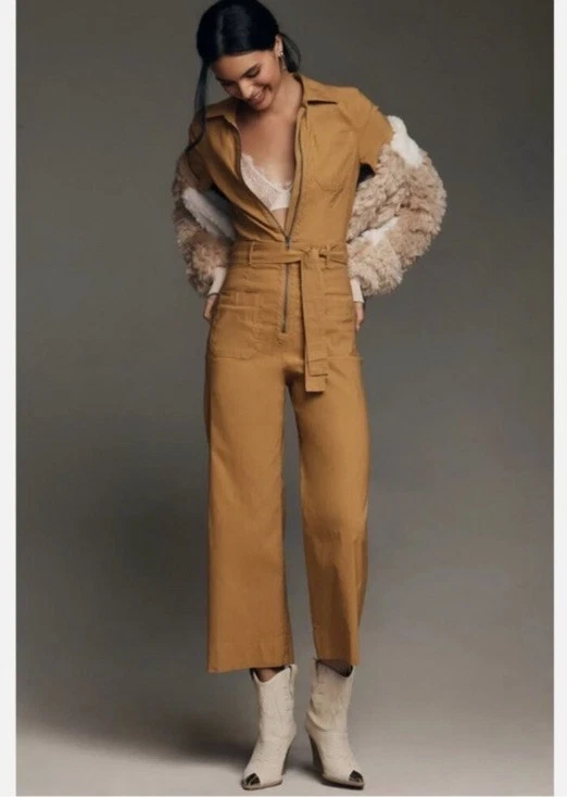 Macacão Maeve Anthropologie The Colette Weekend tamanho 6 mel novas etiquetas - Imagem 1 de 3