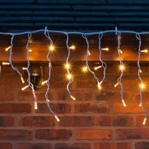 Lights4You 13ft (4m) 152 LED Warm White Outdoor Icicle Lights - Picture 1 of 6