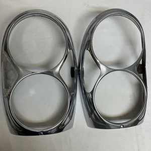 Mercedes Benz W108 W109 W111 Head Light Chrome Bezel Left And Right 280SE OEM - Picture 1 of 6