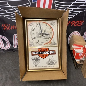 Harley Clock 1940 FlatHead Damaged NOS *WATER-STAIN** WL G Servicar - Picture 1 of 10