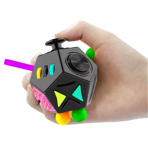Rainbow Sensory Cube Fidget Toy Stress Relief for Autism ADHD Kids Adults UK - Picture 1 of 35