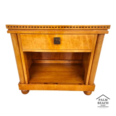 Mesita de noche Biedermeier Hickory White Genesis Collection Foto 1 de 4