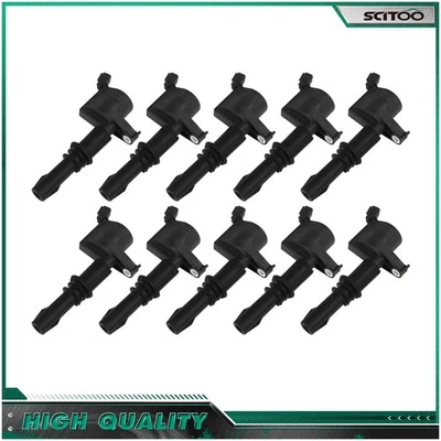Bobinas de encendido 10 piezas para Ford F-550 F-450 F-350 F-250 Super Duty 6,8 L 2005-2008 Foto 1 de 4