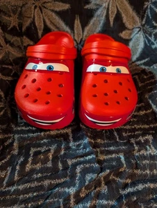 Crocs Disney Lightning McQueen Cars Women sz 8 Men sz 6 UNISEX FREE GIFT! - Picture 1 of 5