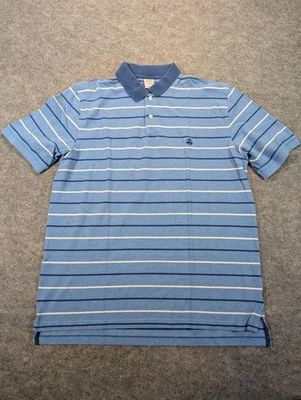Camisa Polo Brooks Brothers Para Hombre Extra Grande Azul Rayas 346 Ajuste Original Algodón Foto 1 de 4