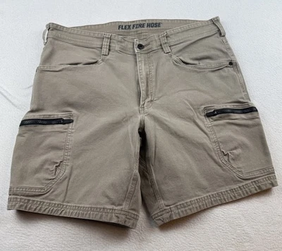 Pantalones Cortos de Carga Duluth Trading Para Hombre Talla 38 Beige Flexible Manguera contra Incendios Aire Libre Senderismo Foto 1 de 4