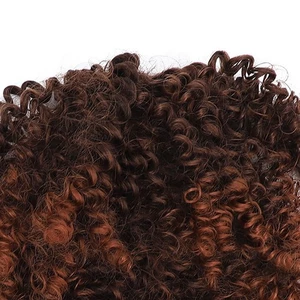 Short Curly Ponytail Extension Synthetic Non Heat Resistant Drawstring S - Picture 1 of 12