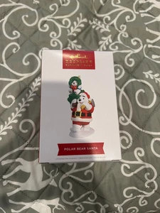 Hallmark Andenken Eisbär Weihnachtsmann 2022 Mitglied Exclusive Ornament Club - Bild 1 von 6