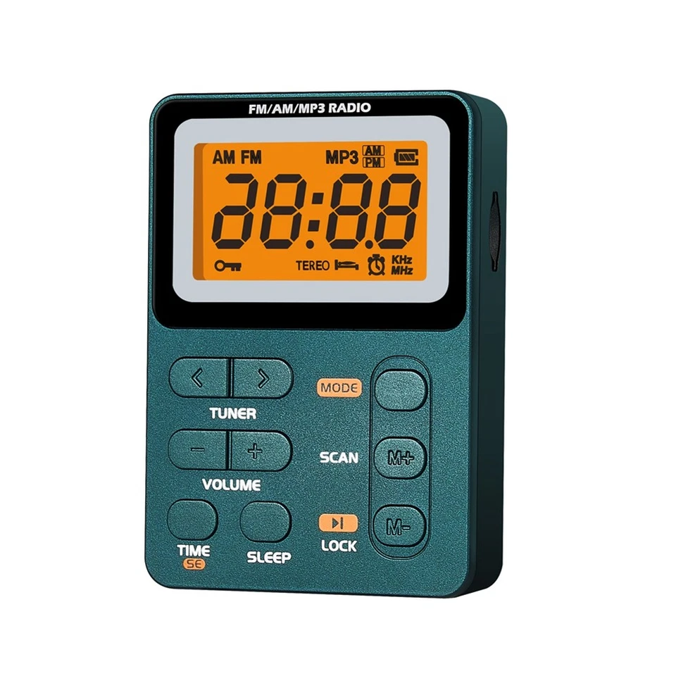 Multifunktionales AM-FM-Taschenradio mit LED-Anzeige, Tragbares Radio Typ-C4776 - Bild 1 von 1