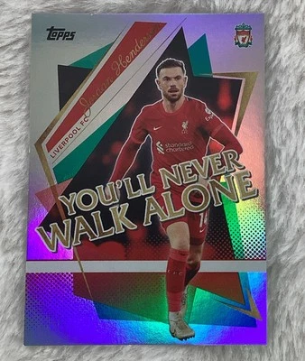 2021-22 Topps JORDAN HENDERSON  /150 Liverpool Team Set Foil Teal #25 - Image 1 of 2