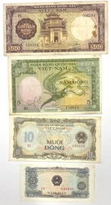 Lot 4 Banknotes Vietnam  REF81808 - Picture 1 of 2