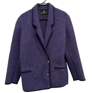 Blazer Abrigo Giesswein Púrpura Lana Fina Talla M 38 EUR - Imagen 1 de 10