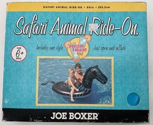 Poolside Panache Inflatable Safari Animal Ride On Joe Boxer - Picture 1 of 7