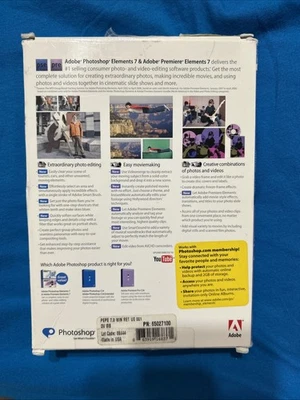 Adobe Photoshop Elements 7 & Premiere Elements 7 - READ DESCRIPTION - Image 1 of 4