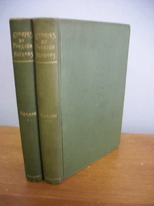 Stories by Foreign Authors GERMAN, 1900 2 Vols - Picture 1 of 1