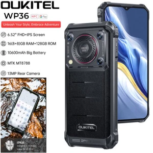OUKITEL WP36 Rugged Phone 4G LTE Android 13 Builder Outdoor Big Speaker 10600mAh - Afbeelding 1 van 12