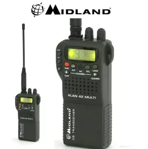 CB RADIO MIDLAND ALAN 42DS AM/FM MULTI-BAND 40CH HANDHELD 27MHZ - Picture 1 of 3
