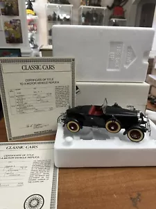 1927 Danbury Mint Stutz Black Hawk 1/24 scale 2 titles in box - Picture 1 of 5