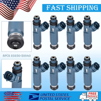 Топливные форсунки для Toyota Tundra 4,7 л V8 #23250-50040 2000-2004 годов выпуска 8 шт. - Изображение 1 из 4
