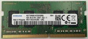 Módulo de memoria Samsung 4 GB DDR4 2400 MHz 1,2 V 260 pines NO ECC M471A5244CB0-CRC - Imagen 1 de 7