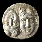 Istros, Thrace AR Greek Drachm Stater 400-350 BC Dioscuri Silver Novelty Strike