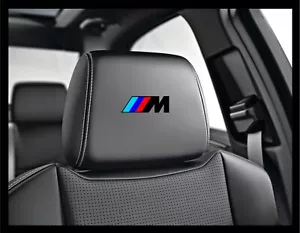 5x BMW M Negro Logo Reposacabezas Asiento de Coche Calcomanía Insignia Pegati... - Bild 1 von 3