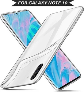 For Samsung Galaxy Note 10 Soft Clear TPU Gel Case Silicone Shockproof BackCover - Picture 1 of 6