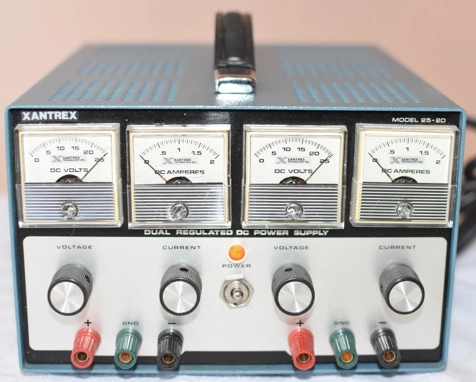 XANTREX/ANATEK 25-2D DUAL OUTPUT LABORATORY DC POWER SUPPLY, 2 X 0-25 V, 0-2 Amp - Image 1 of 4