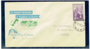 AUSTRALIA 1955 Florence Nightingle FDC - Picture 1 of 1