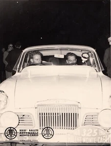 SUNBEAM RAPIER 1960 MONTE CARLO RALLY BAXTER HARPER ORIGINAL PERIOD PRESS PHOTO - Imagen 1 de 2