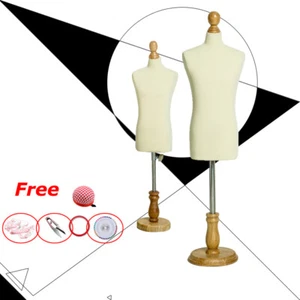 Sastre Corte Estudiante Enseñanza Costura Ropa Exhibición Soporte Figura Masculina Modelo - Imagen 1 de 14