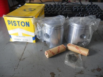 NOS MC Brand PISTONS STD Fit: YAMAHA YD5J YDS5 YM2C 1967 YDS3 156-11631-00-96 - Image 1 of 2