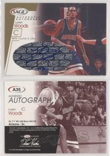 2001 Sage Auto Gold /160 Loren Woods #A35 Auto