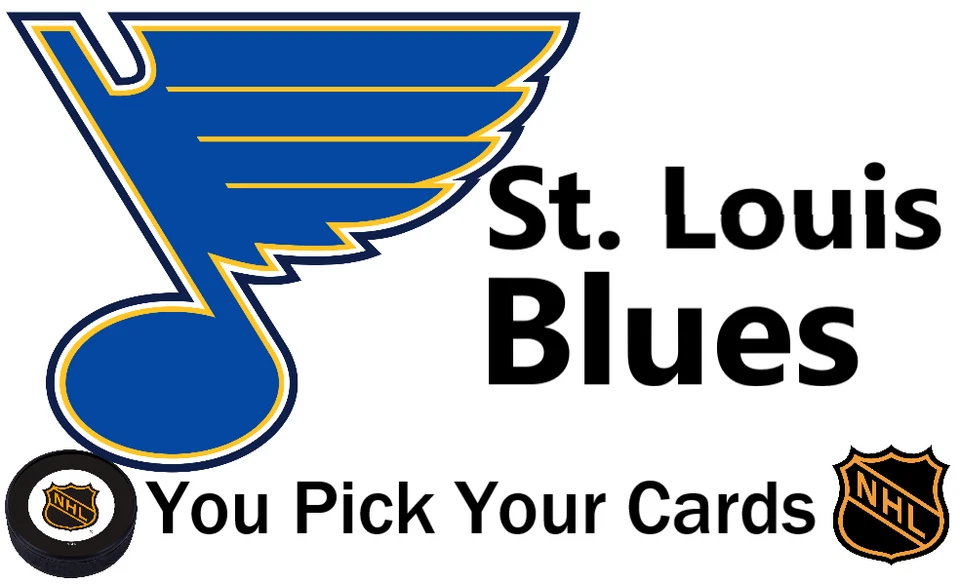 You Pick Your Cards - St. Louis Blues Team - NHL Hockey Card Selection B - Image 1 of 1