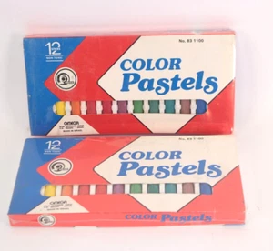 Vintage Omega Color Pastels 2 New packs of 12 Classic Colors Soft Pastels 24 pcs - Picture 1 of 10
