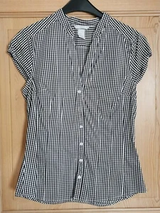 Bluse I H&M I schwarz kariert I Größe 38 - Bild 1 von 3