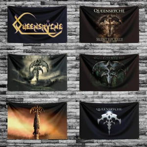 Queensryche Metal Band Fans Flag Banner Tapestry Fabric Hanging Wall Art 3x5Ft - Bild 1 von 20