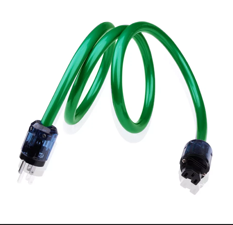 16mm OFC Silver Plated Audio Power Cable US Version IEC C15 AC Main Supply Wire - Image 1 of 4