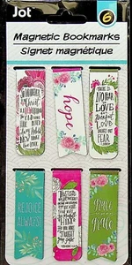 Set of 6 Inspirational Magnetic Bookmarks (Magnetic Bookmarks) 2021 - Imagen 1 de 2