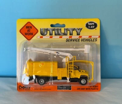 Boley #3024-88 Yellow GMC Tree trimmer Boom Truck w/Altec Moving Arm - Image 1 of 4