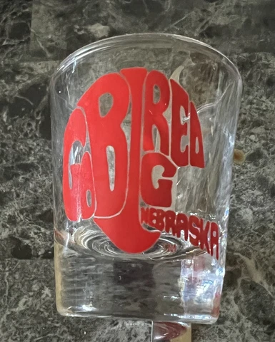 Nebraska Football Go Big Red Shot Glass Cover