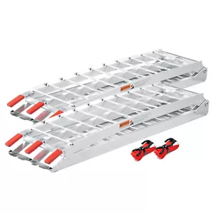 2x Laderampe 226cm 680kg Motorrad ATV klappbar Alu Zufahrtsschiene 30222 - Bild 1 von 6