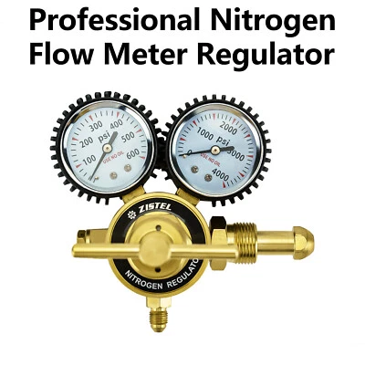 ZISTEL Brass Nitrogen Regulator w/ 0-600 PSI Delivery Pressure Equipment Tank Regulator