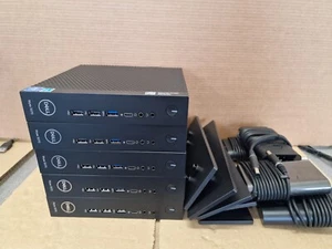 5 X DELL WYSE 5070 THIN CLIENT + PSU + STAND / 16GB / 4GB / THIN OS 9.3 - Picture 1 of 2