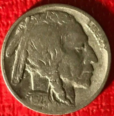 A FINE CONDITION VINTAGE 1928 P BUFFALO NICKEL-JUN092 - Image 1 of 2