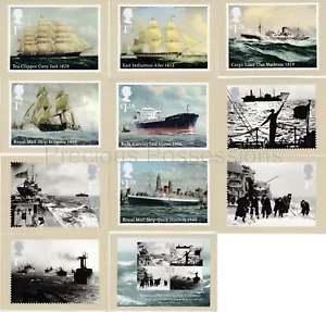 GB POSTCARDS PHQ CARDS USED REAR FDI 2013 MERCHANT NAVY PACK 381 - Picture 1 of 2