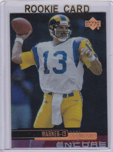KURT WARNER ROOKIE CARD 1999 Upper Deck Encore FOIL RC Football ST. LOUIS RAMS! - Picture 1 of 2